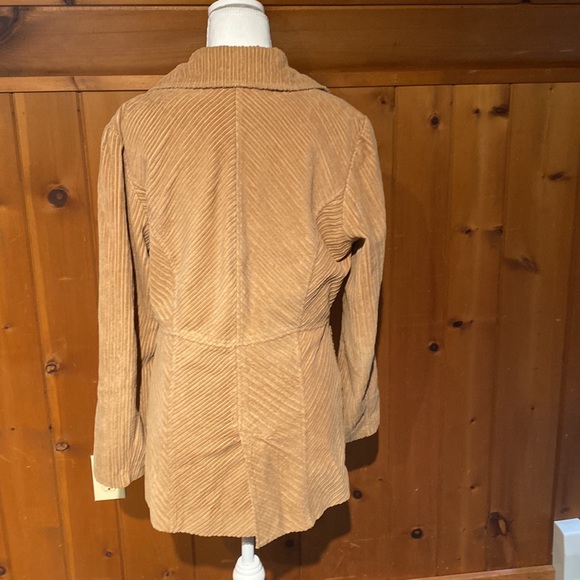 Tan retro corduroy blazer medium in size - Picture 2 of 12